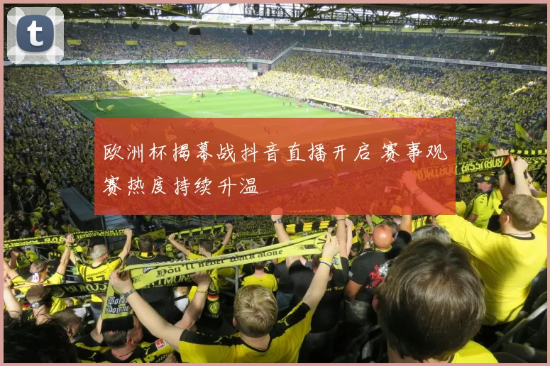 欧洲杯揭幕战抖音直播开启 赛事观赛热度持续升温